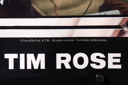 Lot 5 - A laminated Star Wars 'Admiral Ackbar' poster,...