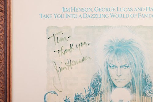 Lot 21 - Labyrinth (1986) - Jim Henson autographed crew-...