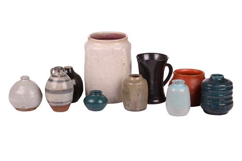 Lot A collection of 20th-century studio pottery...