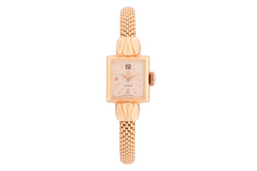 Lot 179 - An Omega lady's dress watch in 18ct gold Model:...