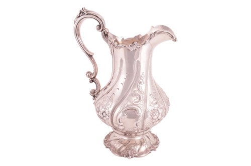 Lot 207 - A large American ‘sterling’ white metal ewer,...