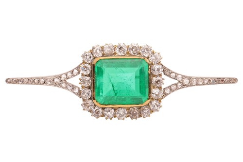 Lot An Early 20th-century soudé emerald and...