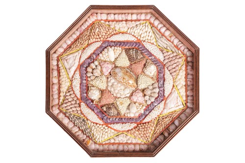 Lot 229 - A 19th-century shell-work sailor’s valentine,...