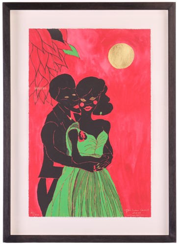 Lot 67 - Chris Ofili (b.1968), Afro Lunar Lovers (2003),...