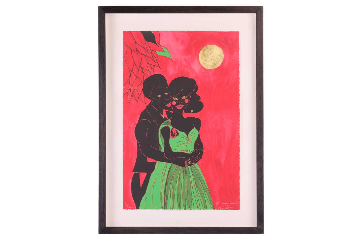 Lot 67 - Chris Ofili (b.1968), Afro Lunar Lovers (2003),...