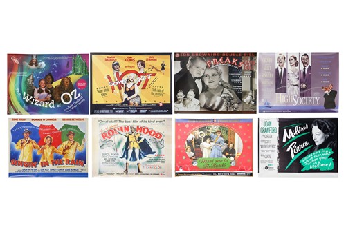 Lot 62 - Eight BFI re-release British Quad film posters...