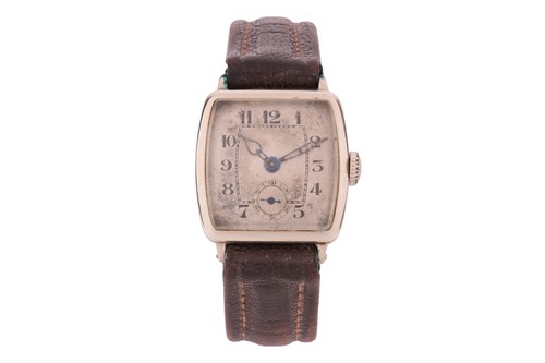 Lot 177 - An Elgin Gentlemans 14k White Gold Wristwatch...