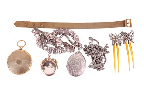 Lot 16 - A collection of jewellery; comprising a pair...