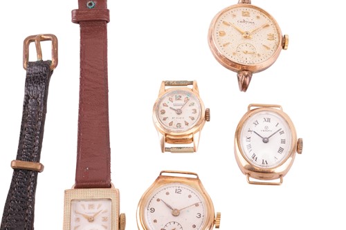 Lot 24 - A collection of watch faces and wristwatches;...
