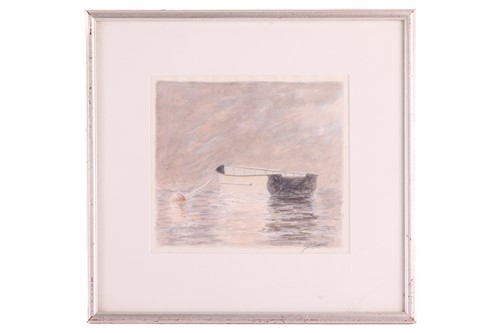 Lot 9 - Gordon Cook (American 1927-1985), A boat at a...