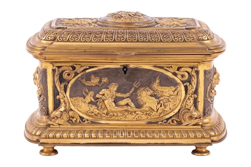 Lot 212 - A French ormolu and patinated bronze,...