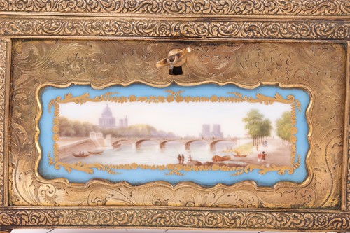 Lot 260 - A Napoleon, III rectangular ormolu table...