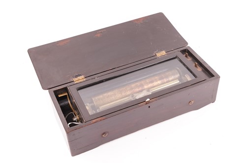 Lot 184 - A Swiss cylinder music box by Paillard C1870s,...