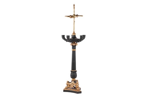 Lot 116 - A Louis-Philippe style gilt metal and ebonised...