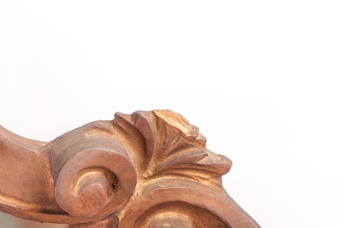 Lot 172 - An Italian carved and gilt wood cartel-type...