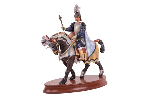 Lot 286 - A Royal Doulton porcelain equestrian figure...