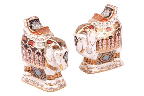 Lot 268 - A pair of large Royal Crown Derby Imari...