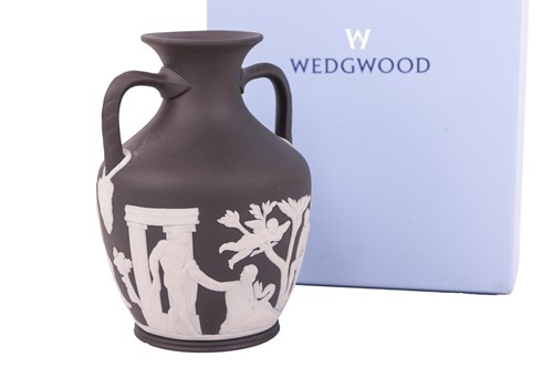 Lot 250 - A Wedgwood Portland Vase, 20th century, in...