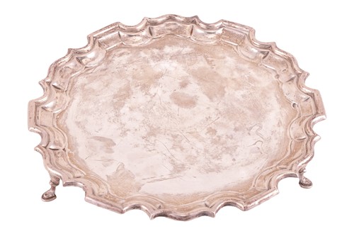 Lot 276 - A silver salver by Charles Boyton & Son Ltd,...