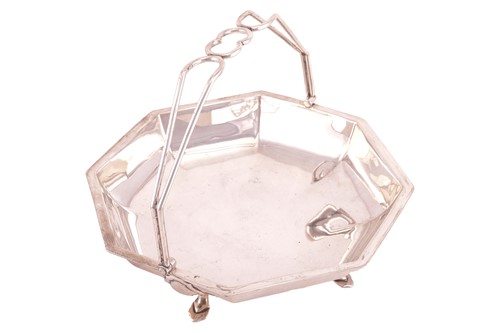 Lot 277 - An Art Deco octagonal silver fruit basket by...