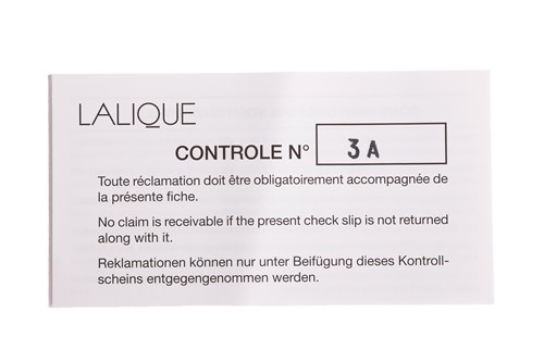 Lot 298 - A contemporary Lalique 'Victoire' opalescent...