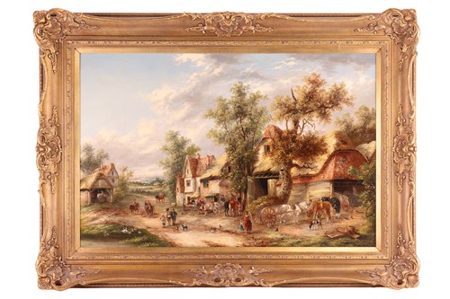 Lot 34 - Edward Masters (British, fl.1860 - 1880), Busy...