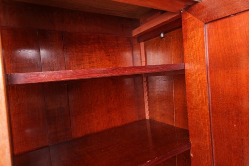 Lot 151 - A French parquetry inlaid, mahogany...