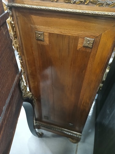 Lot 151 - A French parquetry inlaid, mahogany...