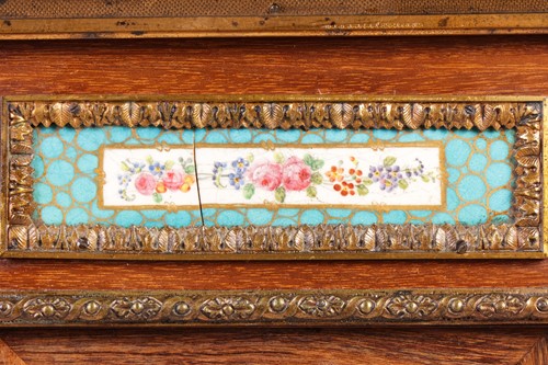 Lot 151 - A French parquetry inlaid, mahogany...