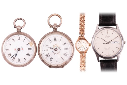 Lot 8 - A collection of watches comprising an Omega...