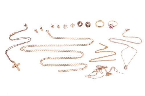 Lot 1 - A collection of jewellery items including a...