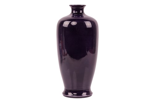 Lot A Chinese "Aubergine" monochrome glazed...