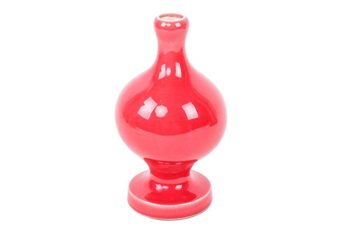 Lot 162 - Georges Jouve (1910-1964), a red globular lamp...