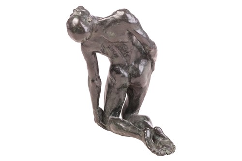 Lot 310 - 20th century school, a large patinated bronze...