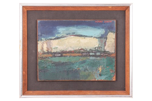 Lot 26 - Alfred Cohen (1920-2001), 'Falaise #1', oil on...