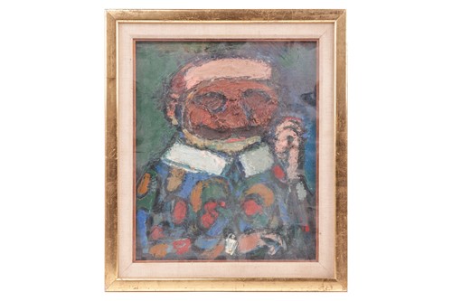 Lot 15 - Alfred Cohen (1920-2001), 'Harlequin Masked',...