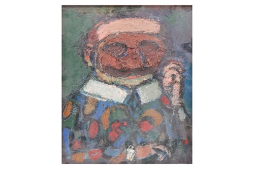 Lot 15 - Alfred Cohen (1920-2001), 'Harlequin Masked',...