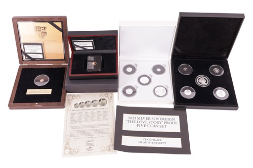 Lot 91 - A 2023 silver sovereign "The Love Story" proof...