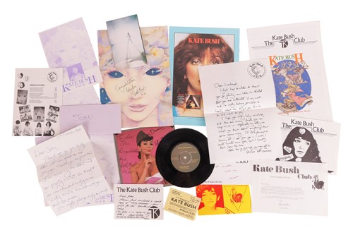 Lot 17 - Kate Bush: A collection of autographed items-...