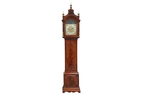 Lot 189 - A George III mahogany longcase clock, the...