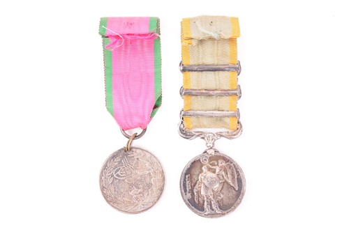 Lot 233 - A Crimean 1854/1855 two-medal group to Patrick...