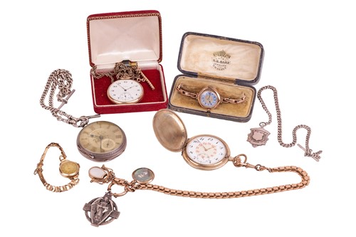 Lot 122 - A collection of pocket watches including a...