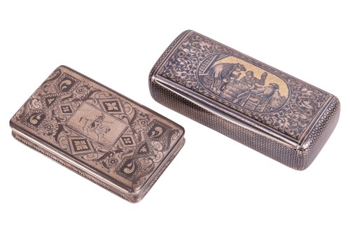Lot 166 - A 19th-century Austrian Niello worked...