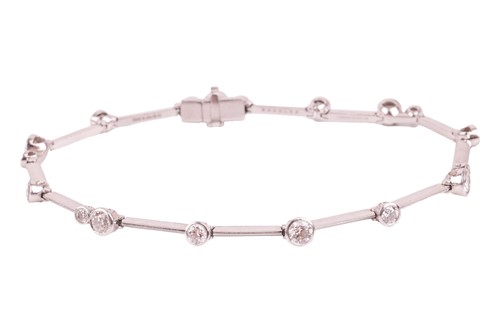 Lot 236 - Boodles - a 'Raindance' diamond-set bracelet,...