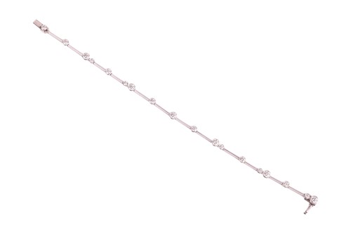 Lot 236 - Boodles - a 'Raindance' diamond-set bracelet,...