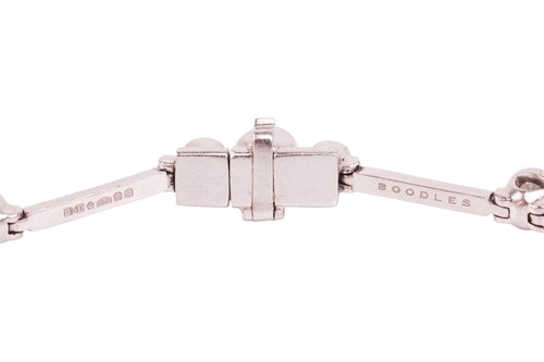 Lot 236 - Boodles - a 'Raindance' diamond-set bracelet,...
