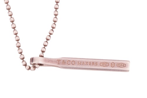 Lot 30 - Tiffany & Co. - a '1837 makers' bar pendant...