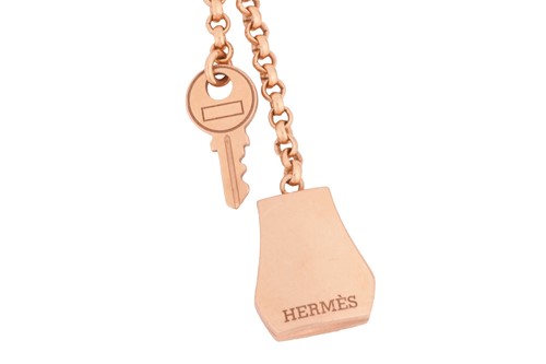 Lot 66 - Hermès - a 'Kelly Clochette' necklace, small...