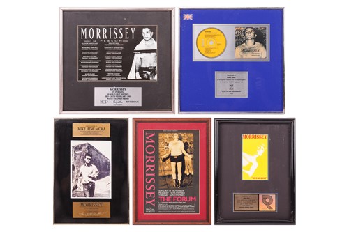 Lot 80 - Morrissey: Five framed presentations awarded...