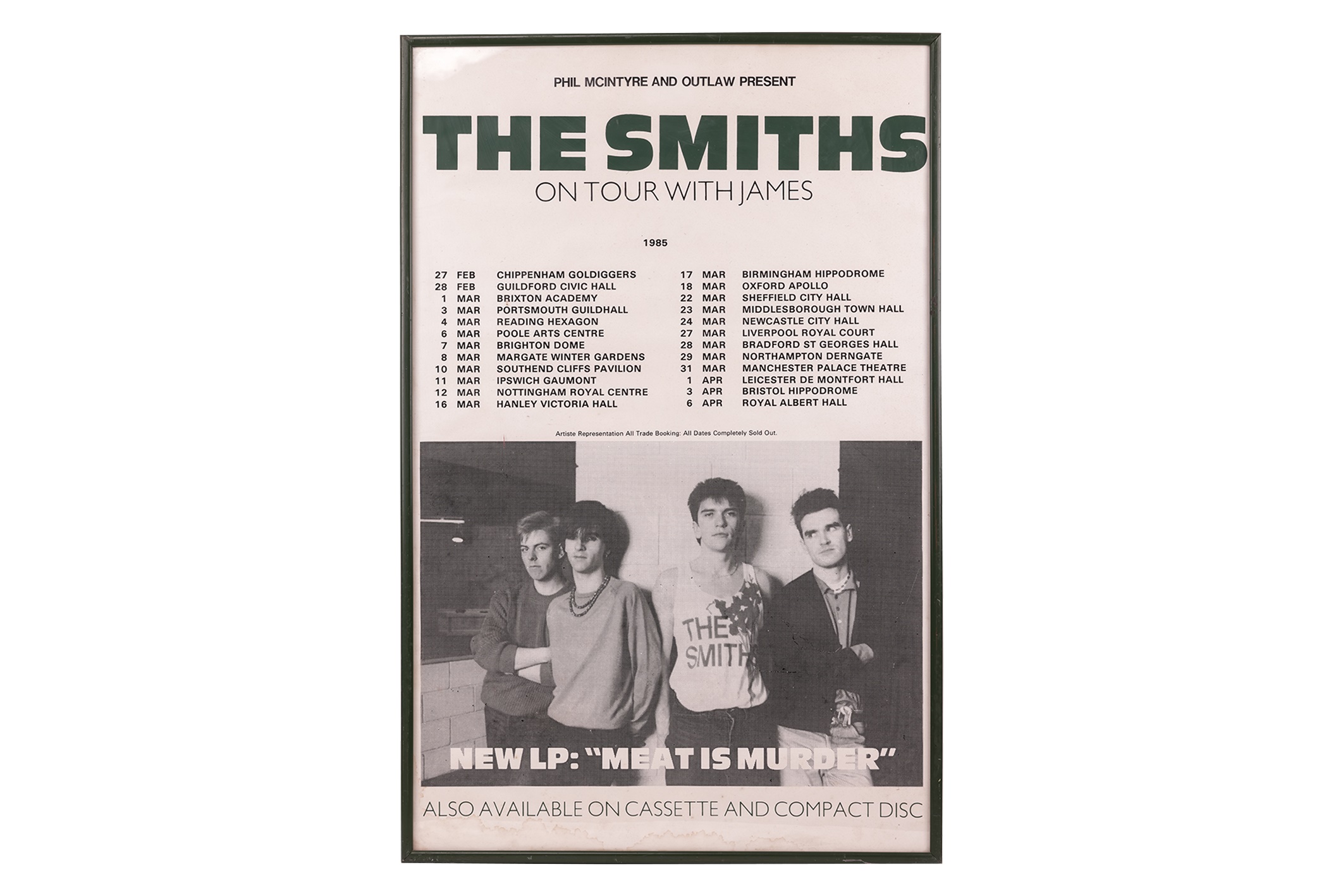 Lot 76 - The Smiths: 1985 tour poster titled 'Phil